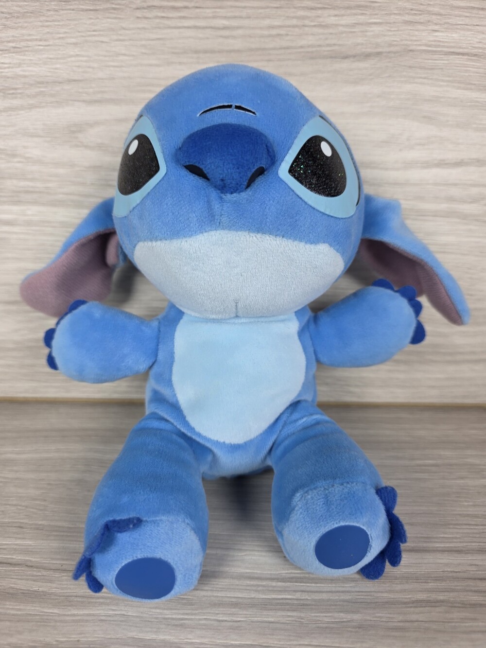 Stitch TY Disney Plush Blue Soft Stuffed Animal 10" Sparkly Glitter Eyes SU35